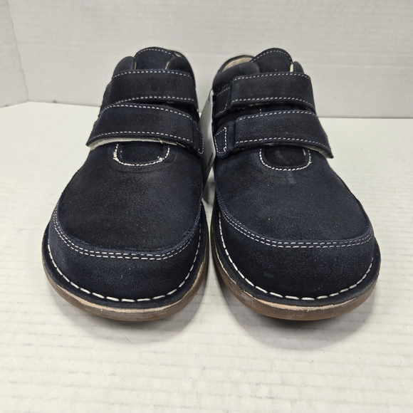 Birkenstock Unisex Tyler Oxford Velcro Closure Blue Suede Shoes EU 39 US W8 M6 - Picture 5 of 12